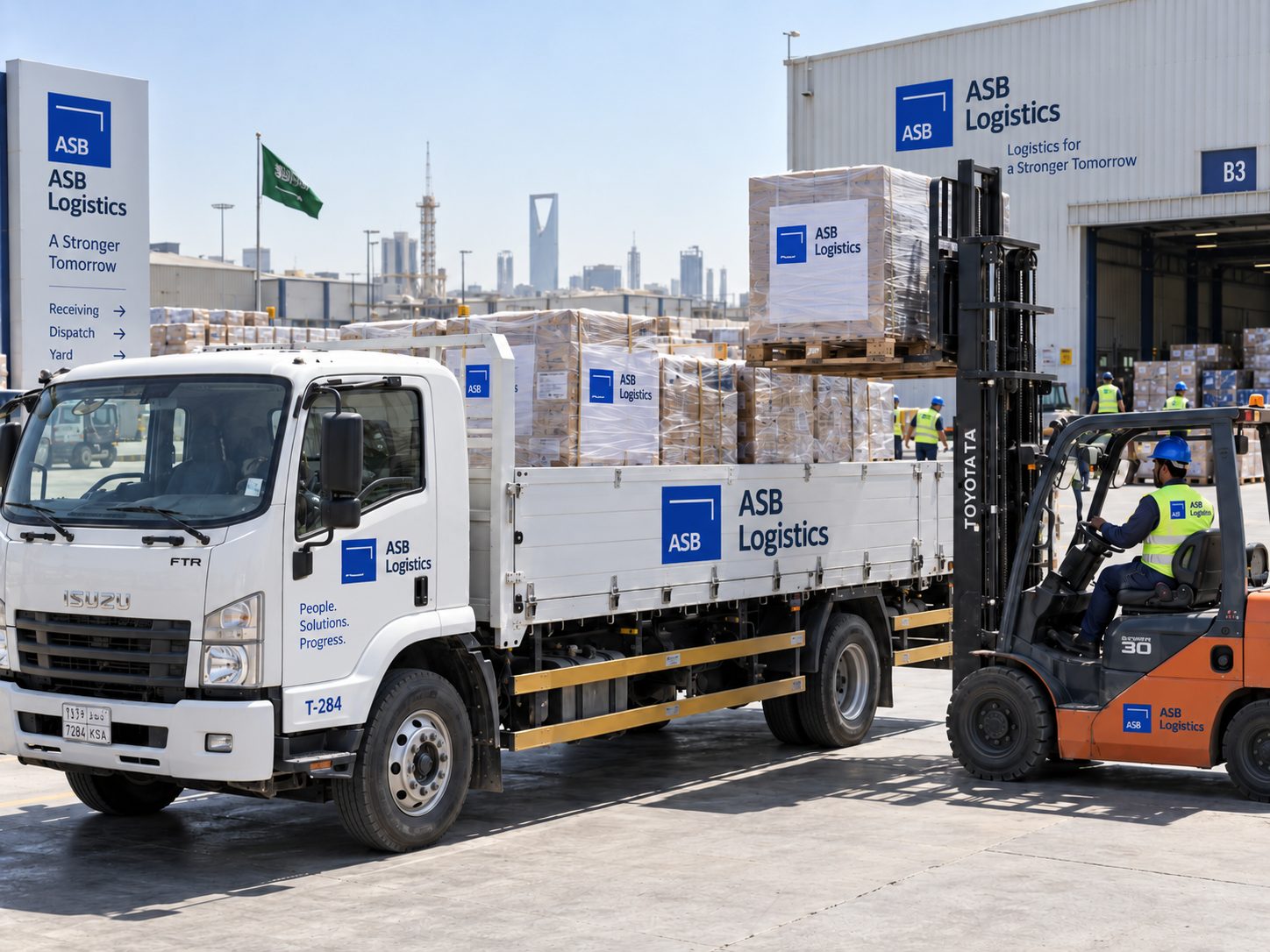 Sea, air & road freight